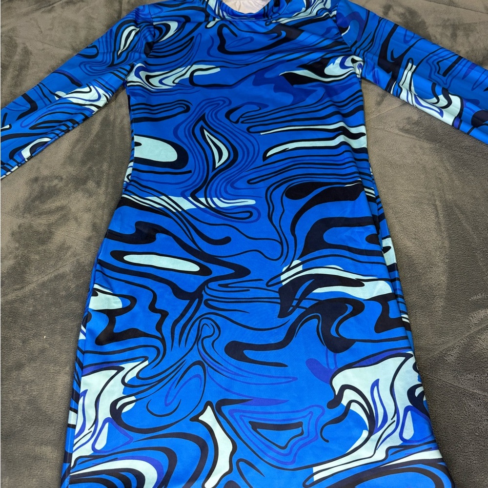 Long sleeve Blue dress (MEDIUM) SHEIN dress